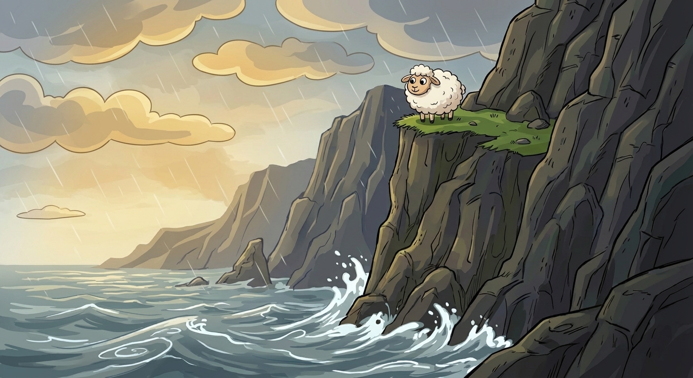 Irish Cliff Sheep